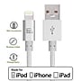 LAX Apple MFi Certified Lightning to USB Cable for Charge Sync 10ft - Silver~#|#~m005926799_sc7