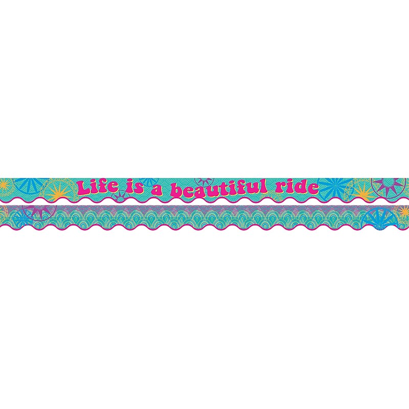 Barker Creek Double-Sided Scalloped Border, 36"' x 2.25", Bohemian, 13/Pack (BC909) image 1