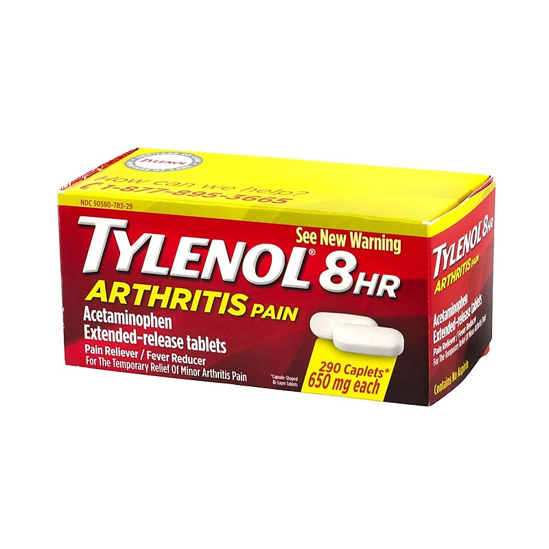 Tylenol 8-Hour Arthritis Pain Extended-Release Tablets, 650mg, 290 Count (83829) image 1
