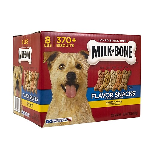 MilkBone Flavor Snacks Dog Biscuits, 8 lb (22000649) Staples