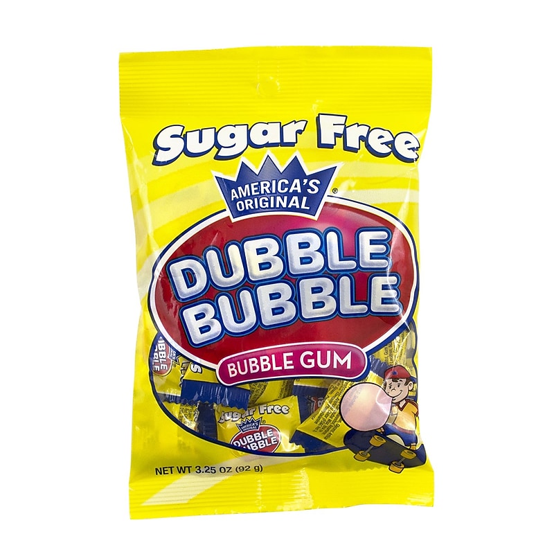 Dubble Bubble Sugar Free Bubble Gum, 3.25 oz., 12/Pack (291-00001) image 1