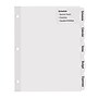 Avery Big Tab Printable Paper Dividers with Large White Labels, 5 Tabs, White, 20 Sets/Pack (14440)~#|#~m006009033_sc7