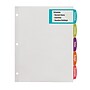 Avery Big Tab Printable Paper Dividers with Large White Labels, 5 Tabs, White, 20 Sets/Pack (14440)~#|#~m006009036_sc7