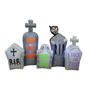The Holiday Aisle Halloween Tombstone Pathway Inflatable