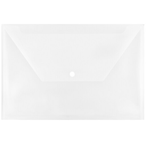 JAM Paper® Plastic Envelopes with Snap Closure, Legal Booklet, 9.75 x ...