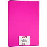JAM Paper® Ledger Matte 24 lb. Paper, 11" x 17" Tabloid, Ultra Fuchsia Pink, 100 Sheets/Pack (16728461)