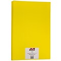 JAM Paper® Matte Colored Paper, 24 lbs., 11" x 17", Yellow Recycled, 100 Sheets/Pack (16728463)