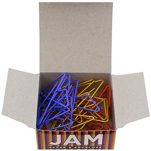 JAM Paper® Colorful Butterfly Paper Clips, Assorted Colors Paperclips