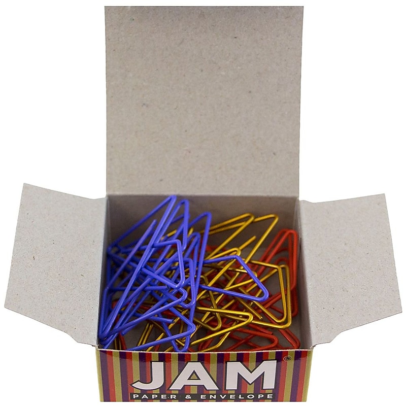 JAM Paper® Colorful Butterfly Paper Clips, Assorted Colors Paperclips, 15/Pack (2210016349) image 1