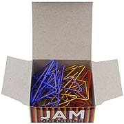 JAM Paper® Colorful Butterfly Paper Clips, Assorted Colors Paperclips, 15/Pack (2210016349)