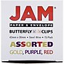 JAM Paper® Colorful Butterfly Paper Clips, Assorted Colors Paperclips, 15/Pack (2210016349)~#|#~m006045912_sc7