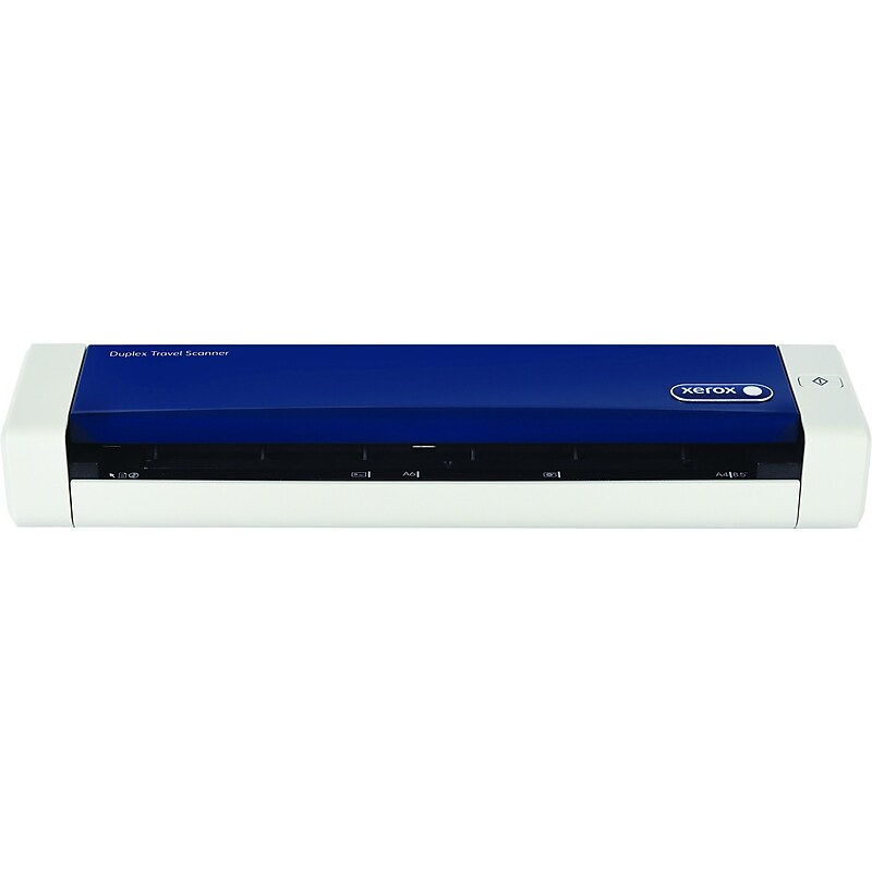 Xerox Duplex Travel Scanner 100N03205 Portable, Blue/White image 1