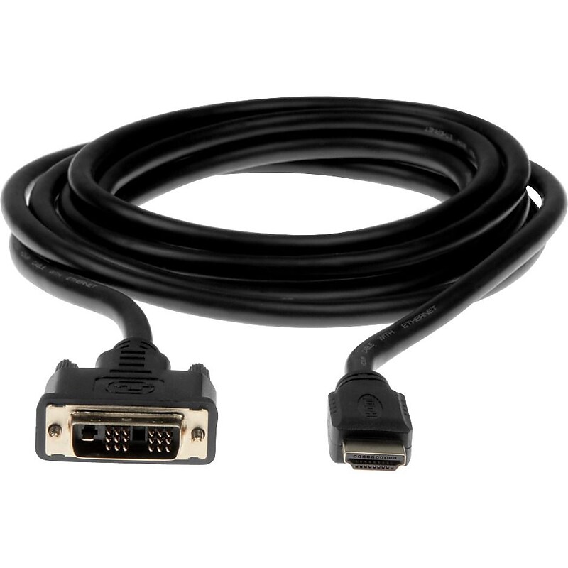 Rocstor Premium Y10C125-B1 10' HDMI/DVI-D Video Cable, Black image 1