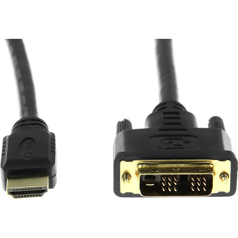 Rocstor Premium Y10C124-B1 6' HDMI/DVI-D Video Cable, Black image 1