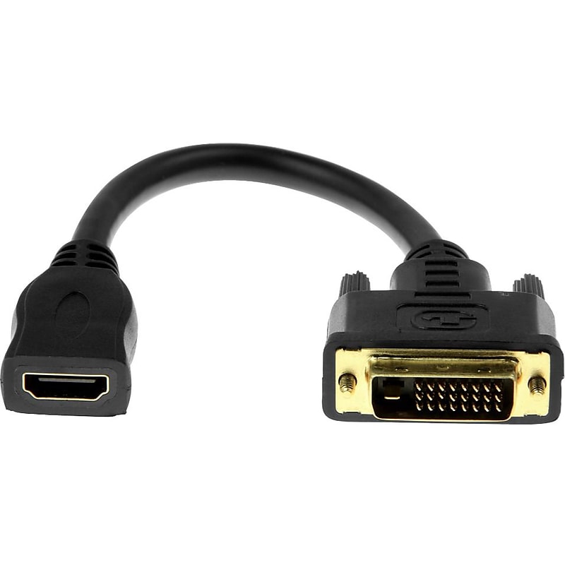 Rocstor Premium Y10C123-B1 0.6666666667' HDMI/DVI-D Audio/Video Cable, Black image 1