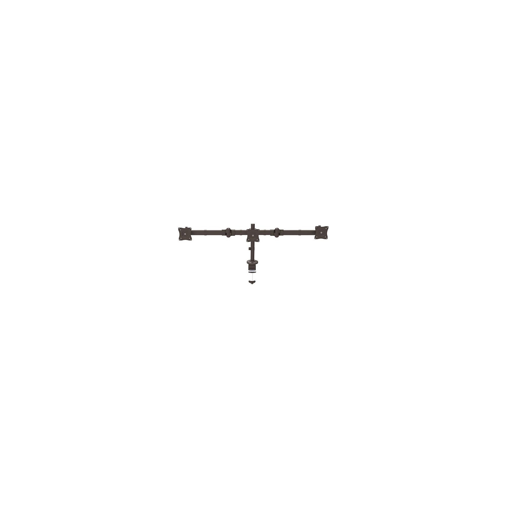 StarTech Desk Mount Triple Monitor Arm, Steel Adjustable Arm, Up to 24″, Black (ARMTRIO) Simolary simolary.com