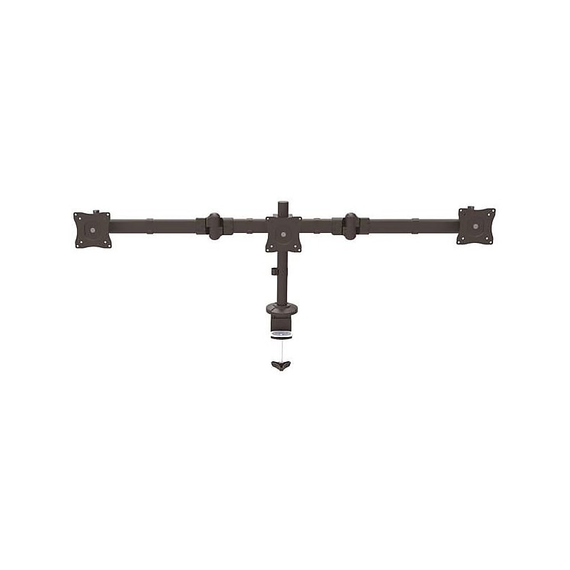 StarTech Desk Mount Triple Monitor Arm, Steel Adjustable Arm, Up to 24", Black (ARMTRIO) image 1