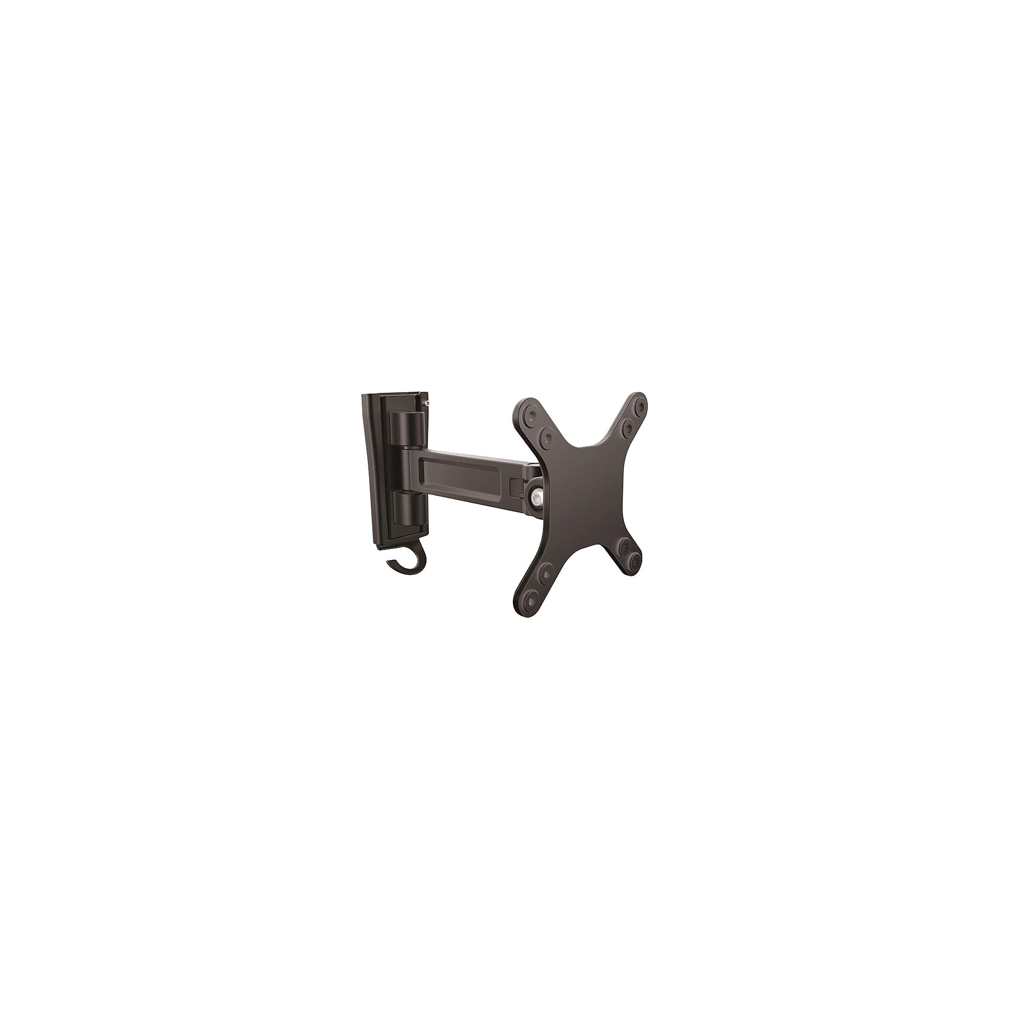 StarTech Wall Mount Monitor Arm, Single Swivel, Adjustable Arm, Up 27″, Black (ARMWALLS) Simolary simolary.com