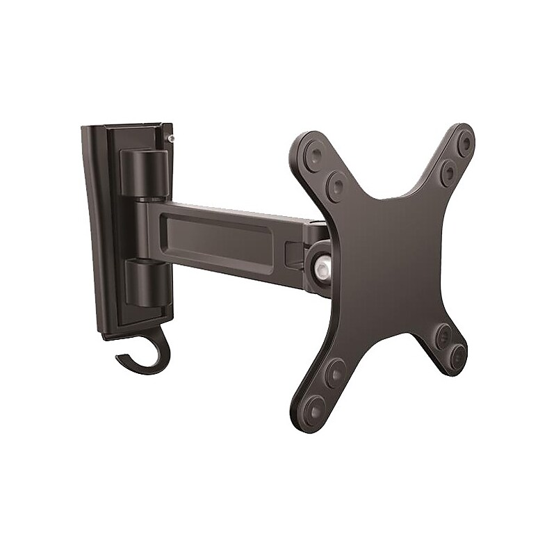 StarTech Wall Mount Monitor Arm, Single Swivel, Adjustable Arm, Up 27", Black (ARMWALLS) image 1