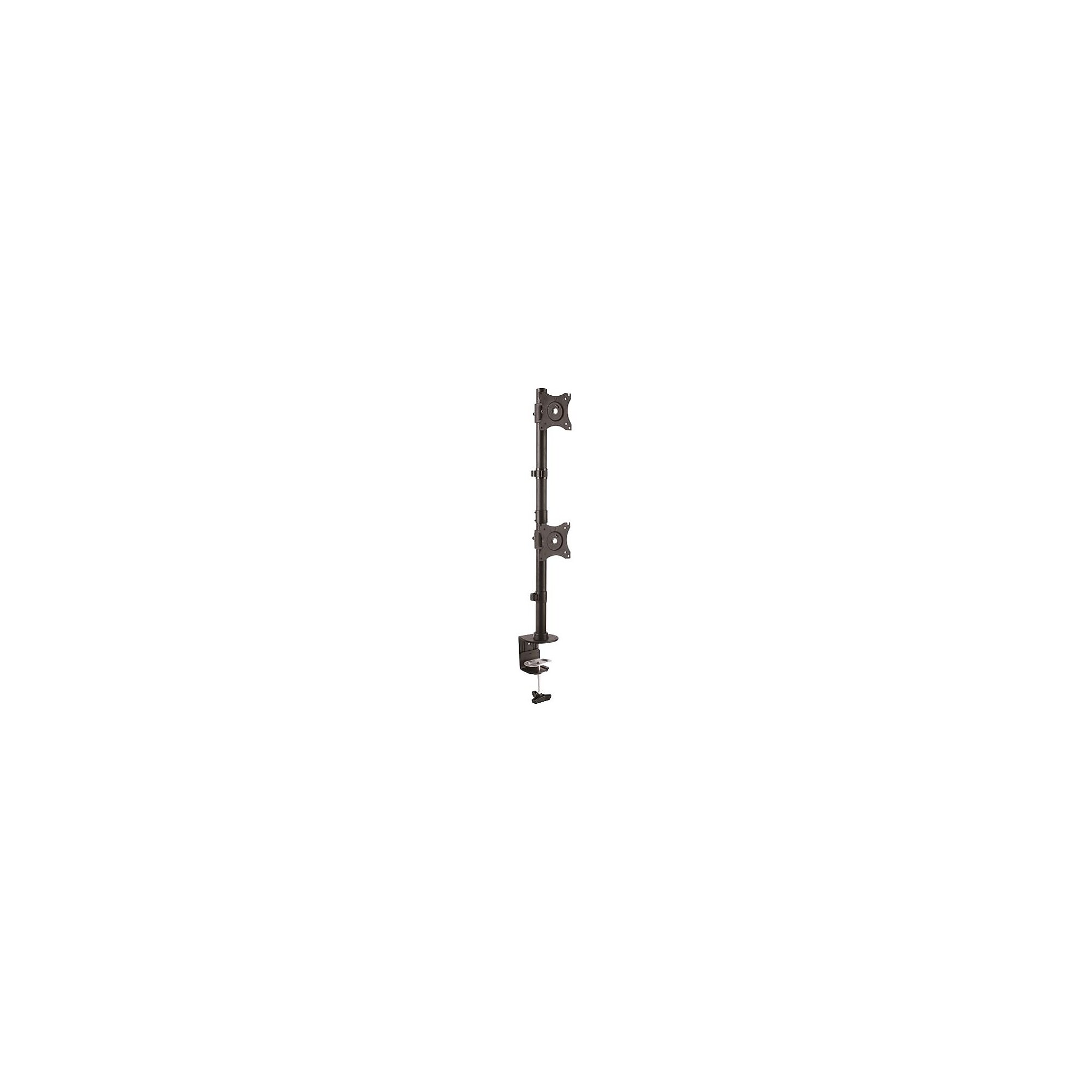 StarTech Desk Mount Dual Monitor, Vertical, Up to 27″, Black (ARMDUALV) Simolary simolary.com