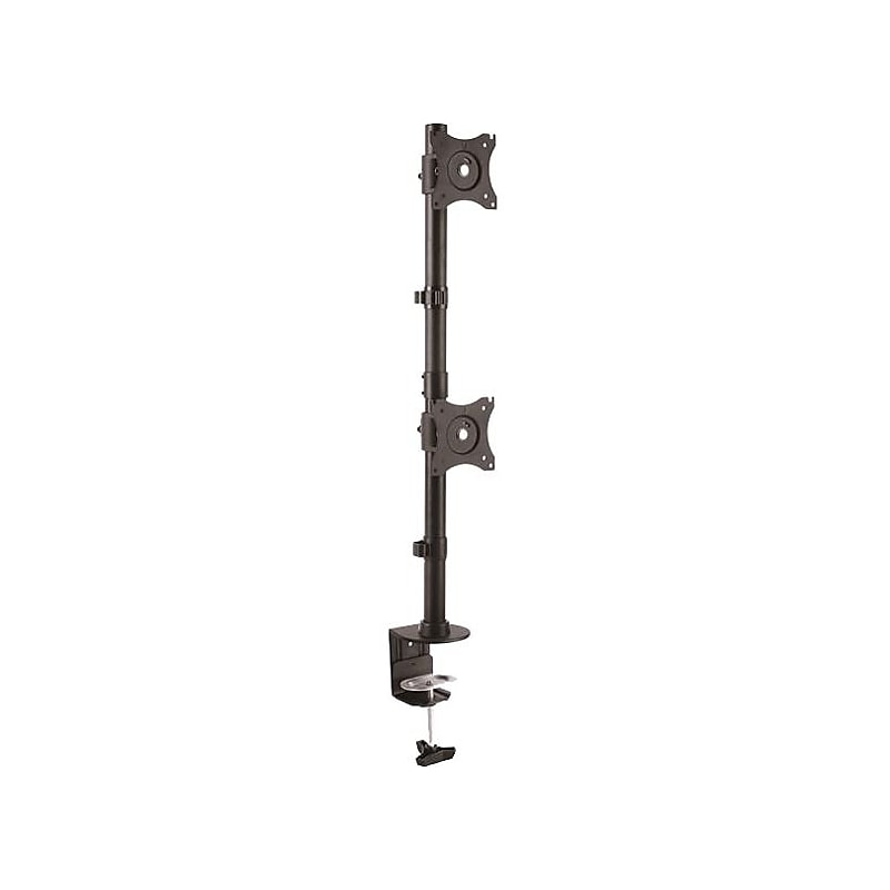 StarTech Desk Mount Dual Monitor, Vertical, Up to 27", Black (ARMDUALV) image 1