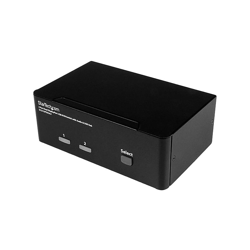 StarTech.com 2 Port DisplayPort Dual-Monitor KVM Switch, DisplayPort KVM, 4K 60 Hz image 1