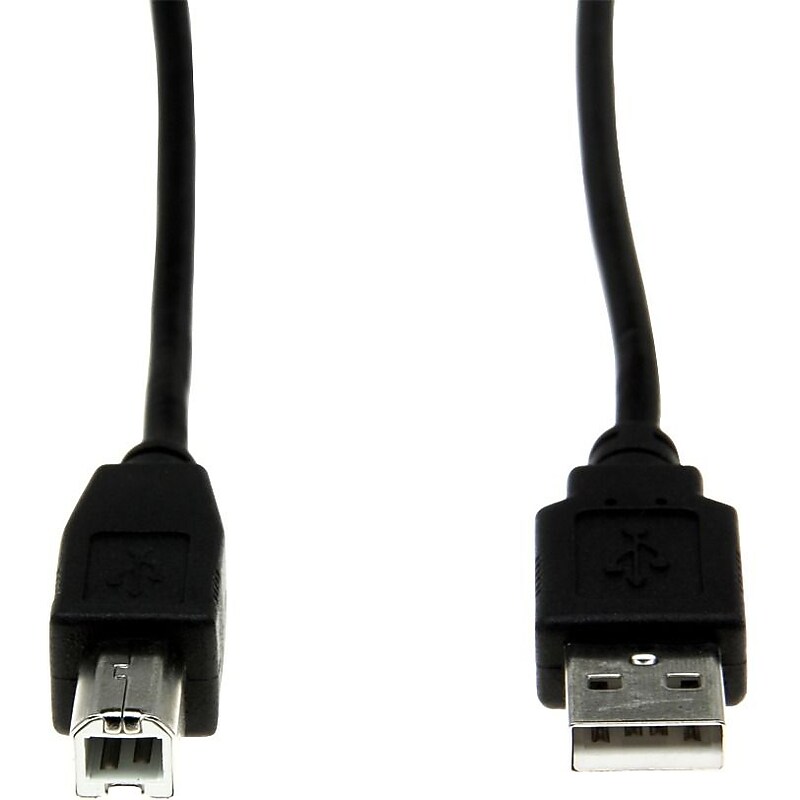 Rocstor 6' USB-A to USB-B Printer Cable, Male to Male, Black (Y10C116-B1) image 1