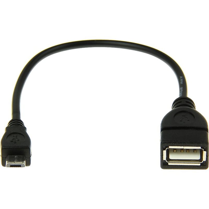 Rocstor Premier Micro USB to USB OTG Host Adapter M/F, 6in, USB Adapter for Tablet PC, 6" image 1