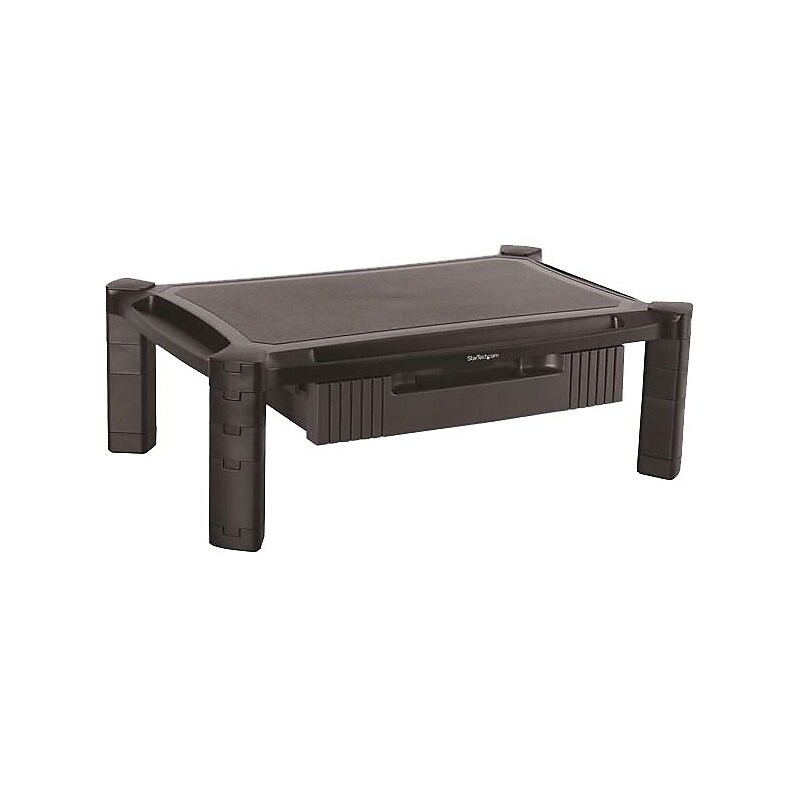 StarTech Monitor Riser Stand, Up to 32", Black (MONSTADJDL) image 1
