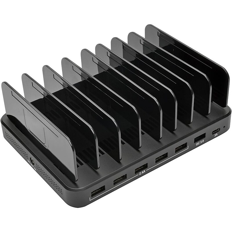 Tripp Lite Quick Charge 3.0 USB-C 7-Port USB Charging Station Hub, Black (U280-007-CQC-ST) image 1