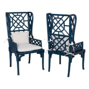 Bay Isle Home Kennedy Wing Back Arm Chair (Set of 2) by