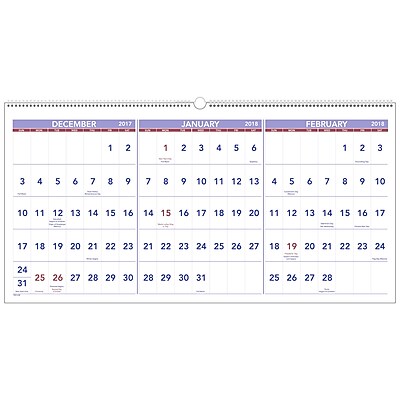 dec calendar 2017