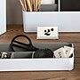 Fusion Business Card Holder, White and Gray (37523)~#|#~m006137842_sc7