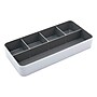 Fusion 5-Compartment Plastic Accessory Holders, White/Gray (37526)~#|#~m006137996_sc7