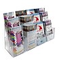 Azar Brochure Holder, 18.5" x 9", Horizontal, Desktop/Wall, Clear Acrylic, 2/Pack (AZA252818)~#|#~m006138451_sc7