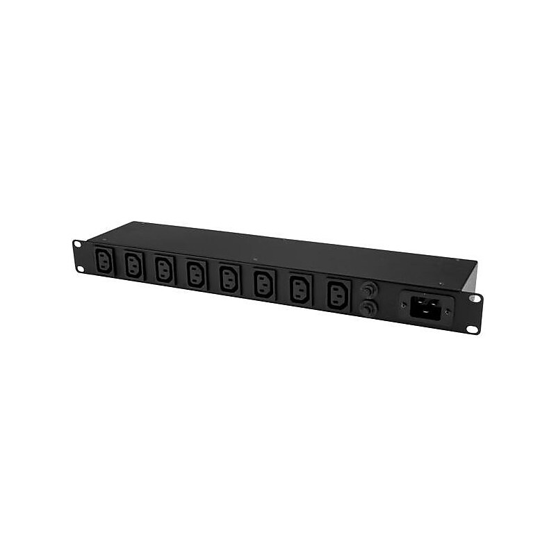 StarTech Rack Power Distribution Unit, 8-Outlet, 1U Rack Mount, Black (PDU08C13H) image 1