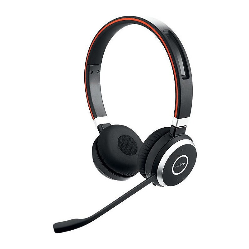 jabra Evolve 65+ Wireless Bluetooth Stereo Headset With Charging Stand, MS Certified (6599-823-399) image 1