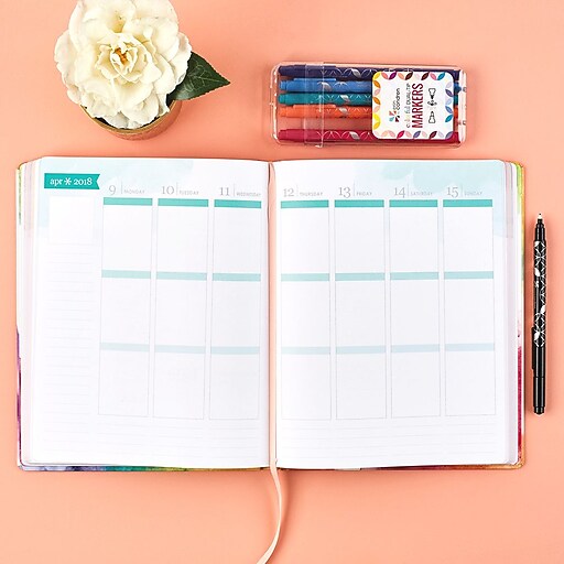 Erin Condren Hardbound LifePlanner™, 20172018 Watercolor Quote, 8x10