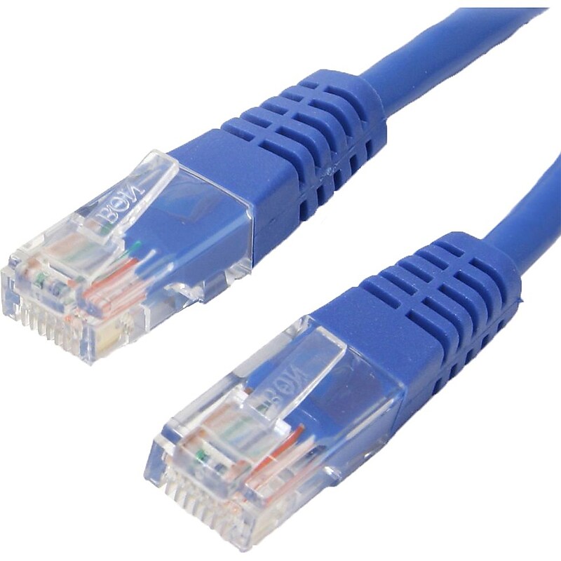 4XEM 3' Cat-6 Ethernet Cable, 26 AWG, Blue (4XC6PATCH3BL) image 1