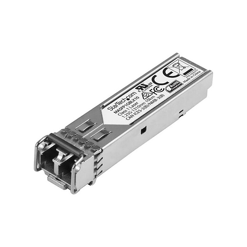 StarTech® Cisco Meraki MA-SFP-1GB-LX10 Compatible SFP, GB Fiber 1000Base-LX SFP Transceiver, SM LC, 10 km (6.2 mi), 1310 nm image 1