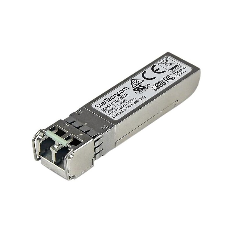 StarTech® Cisco Meraki MA-SFP-10GB-SR Compatible SFP+, 10 Gigabit Fiber 10GBase-SR SFP+ Transceiver Module, MM LC, 300m (984 ft) image 1