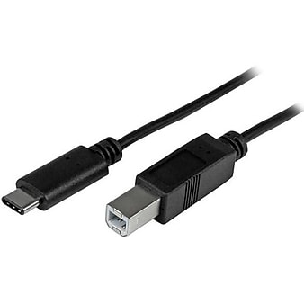 StarTech.com 2m 6 ft USB C to USB B Cable, M/M, USB 2.0, USB Type C Printer Cable, USB 2.0 Type-C to Type-B Cable