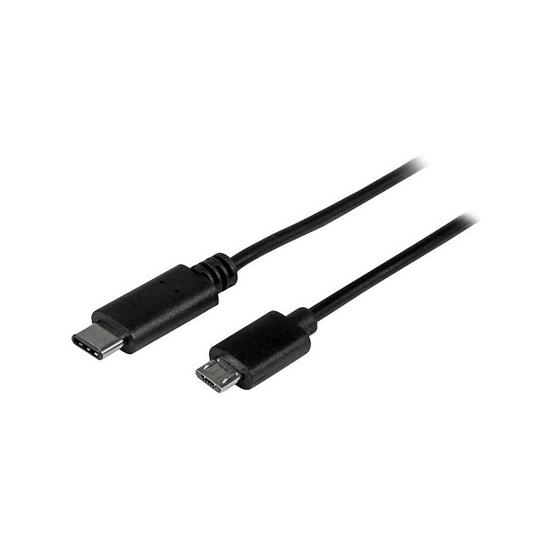 StarTech.com 2m 6 ft USB C to Micro USB Cable, M/M, USB 2.0, USB-C to Micro USB Charge Cable, USB 2.0 Type C to Micro B Cable image 1