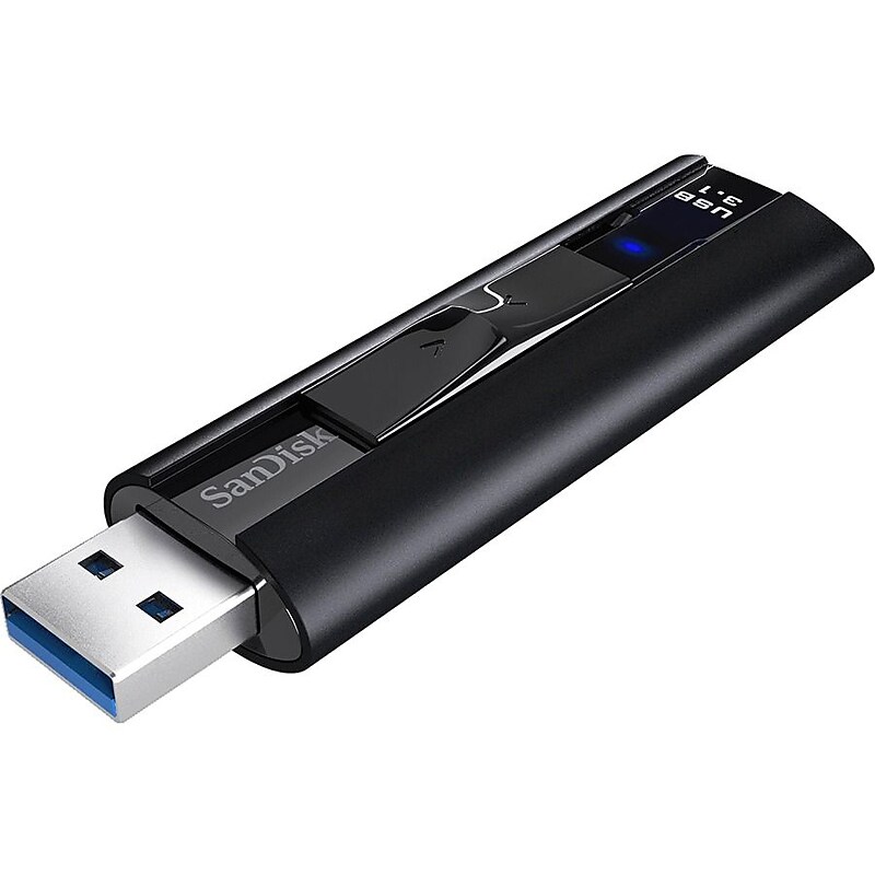 SanDisk Extreme Pro 128GB USB 3.1 Type A Flash Drive, Black (SDCZ880-128G-A46) image 1