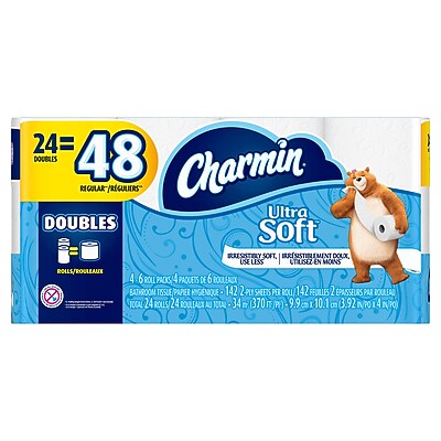 Charmin® Ultra Soft Bathroom Tissue, Double Roll