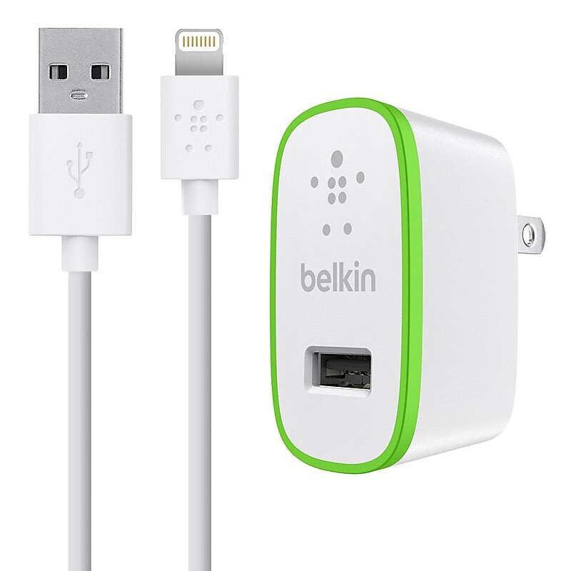 Belkin 2.1 Home charger 4ft Cable White image 1