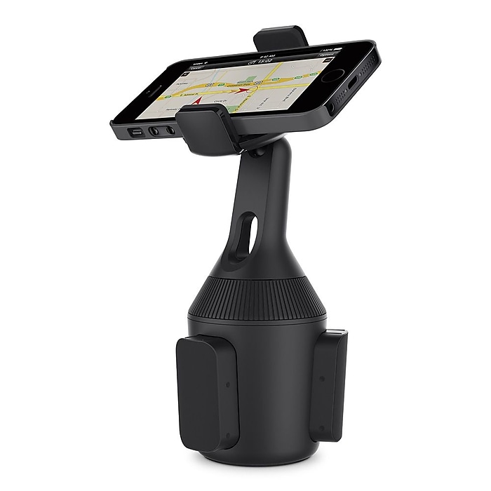 Belkin Cell Phone Cup Holder Mount, Black (F8J168BT) Staples