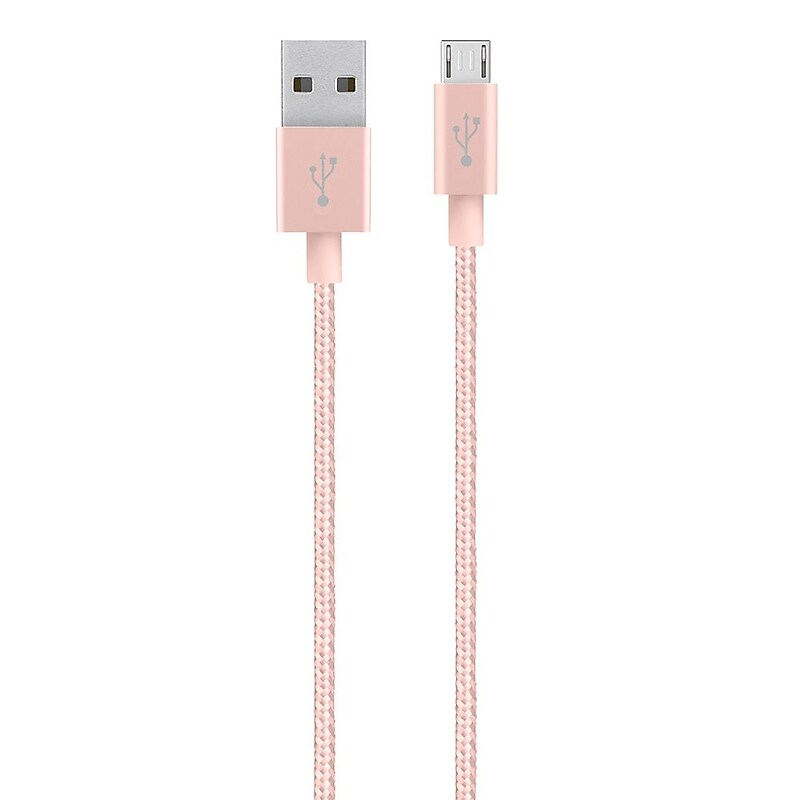 Belkin 4ft Prem Micro USB Data Transfer Cable, Rosegold (F2CU021BT04-C00) image 1