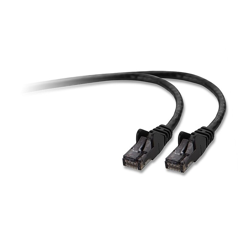Belkin 7ft Cat6 Black Ptch Cable image 1