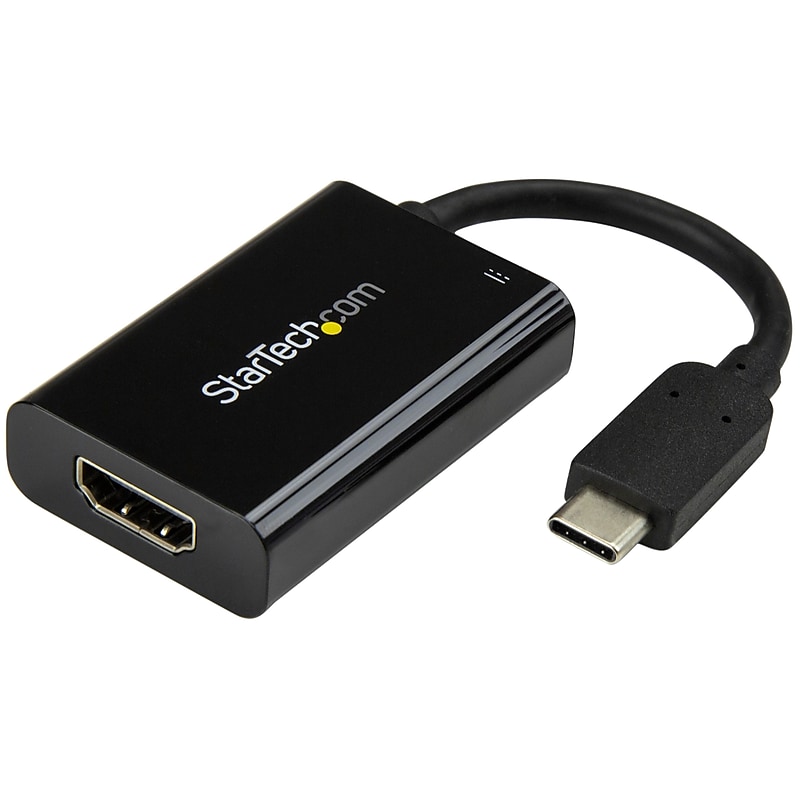StarTech® USB-C to HDMI Male/Female Video Adapter, Black, 3.9" (CDP2HDUCP) image 1